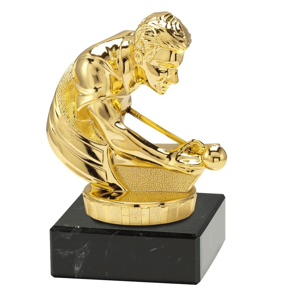 Billard Pokal  in Gold Höhe 10cm