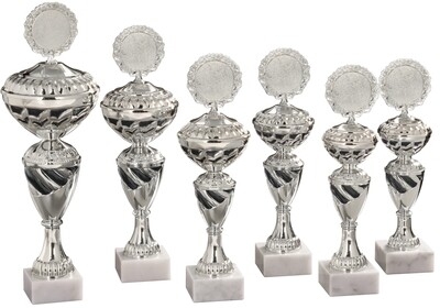 Pokalserie 57040 Silber/Schwarz in 6 Größen Lieferbar ab 14,90