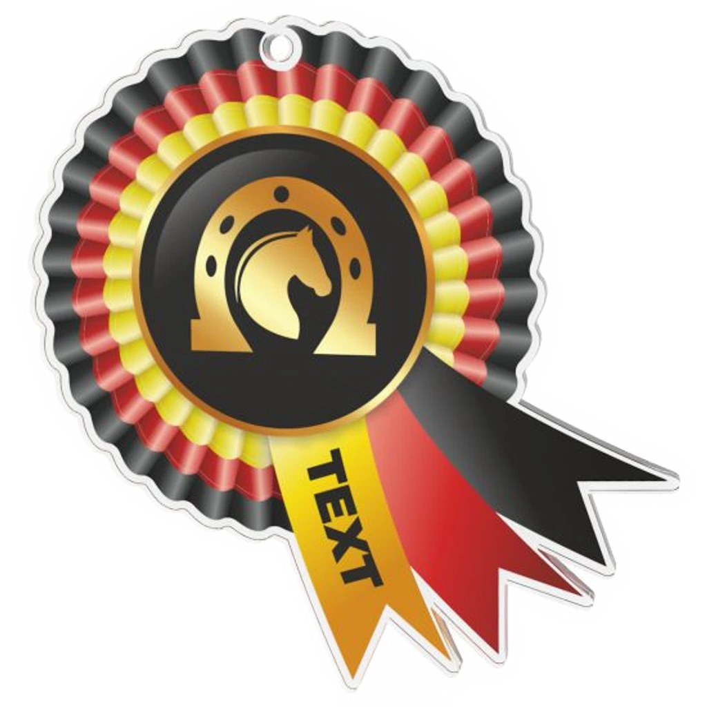 Reitsport Medaille 50mm Durchmesser in 5 Farben Lieferbar