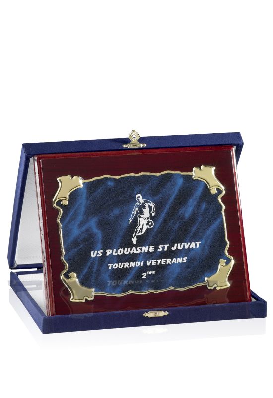 Holzplakette im Etui 22x18cm