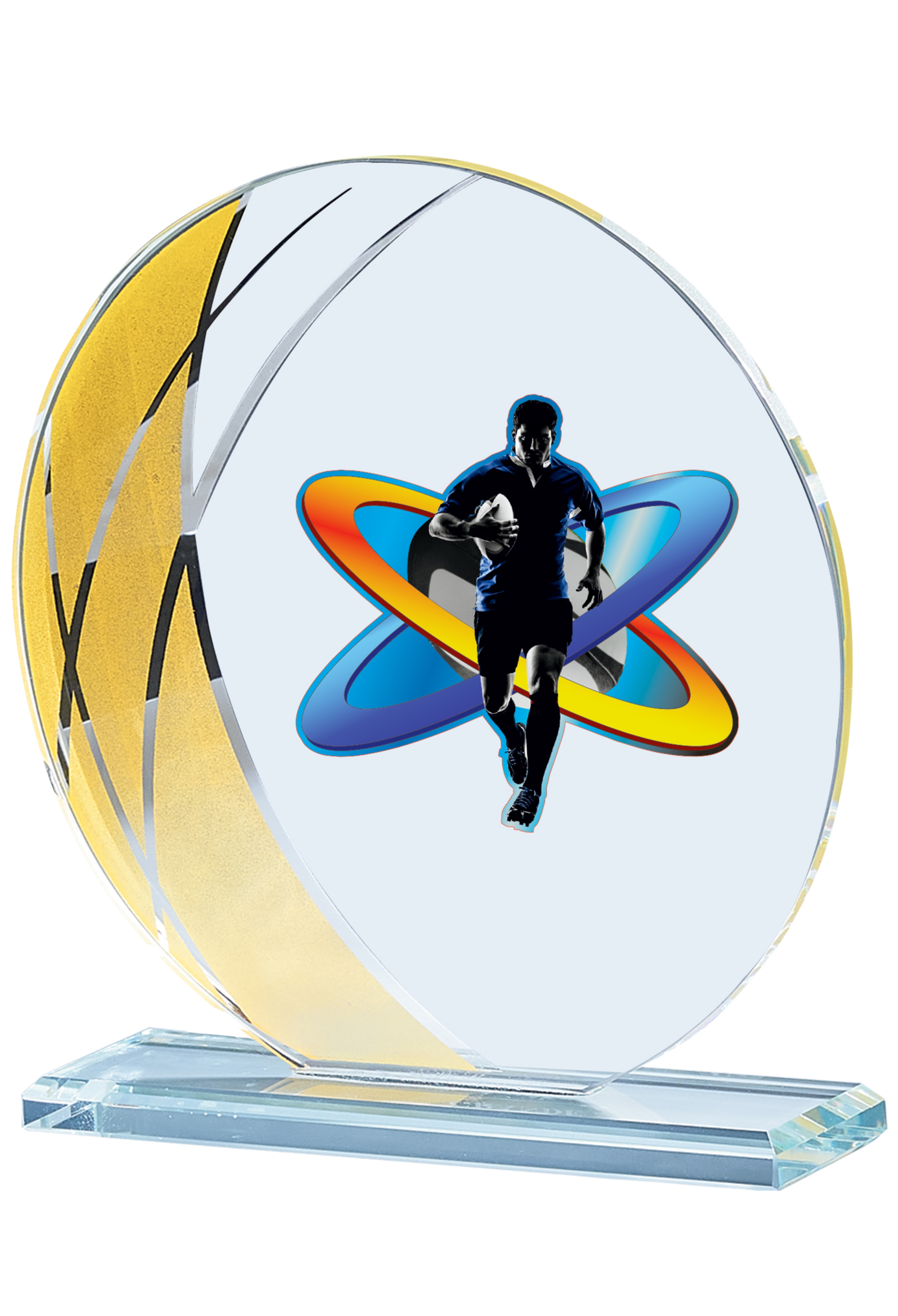 Glas Trophäe Lieferbar in G/S/B