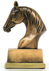 Reitsport Trophäe in Gold/Silber/Bronze Lieferbar